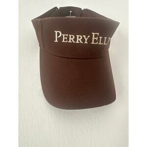 Perry brown visor NWOT pickleball tennis gold 100% Cotton